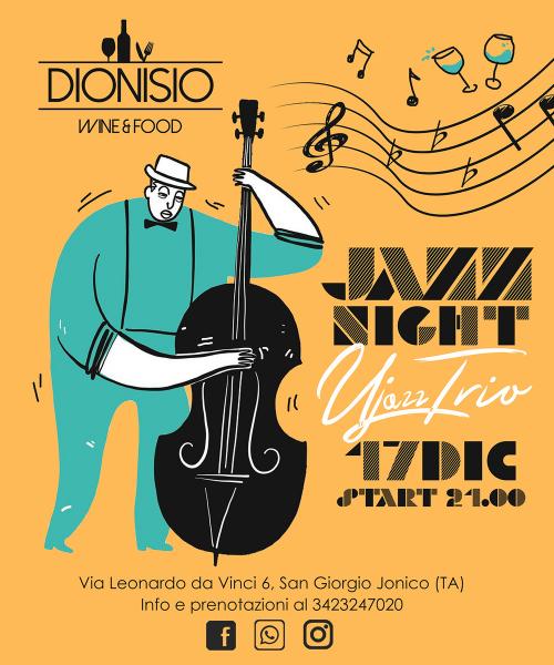 Uva Jazz Trio | 17 Dic | Enoteca Dionisio