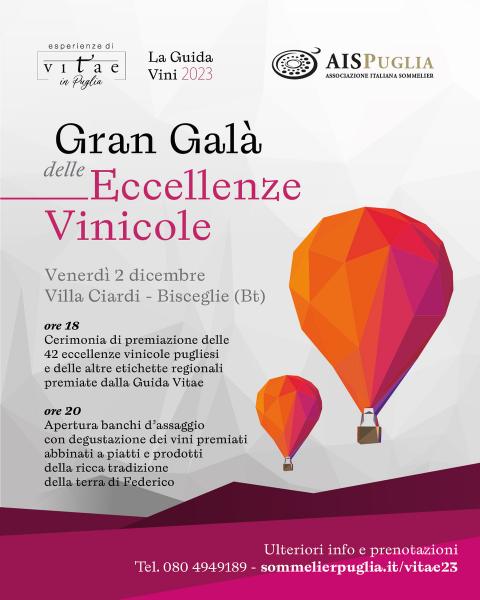 Gran Galà delle Eccellenze Vinicole Pugliesi