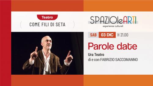 PAROLE DATE  con Fabrizio Saccomanno