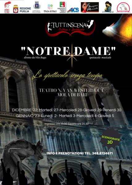 "Notre Dame" spettacolo musicale