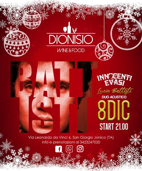 Innocenti Evasi | Lucio Battisti | 8DIC | Enoteca Dionisio