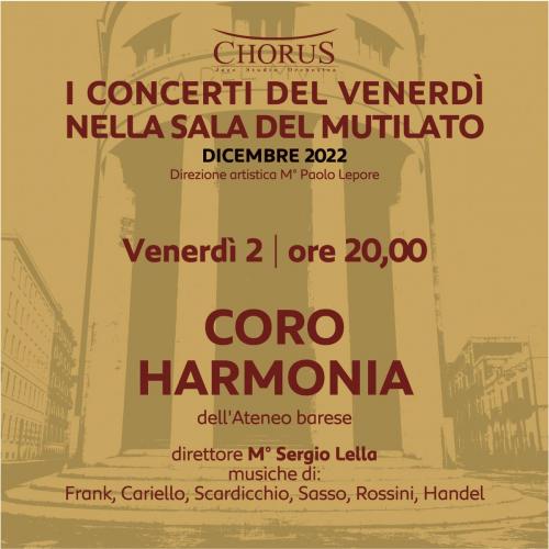 I Concerti del Venerdi nella Sala del Mutilato - Coro Harmonia