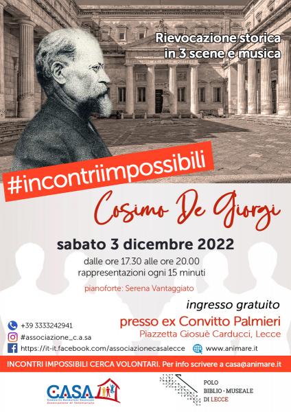 #Incontri impossibili: Cosimo De Giorgi