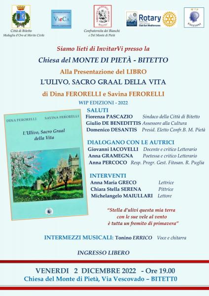 “L’ULIVO, SACRO GRAAL DELLA VITA”