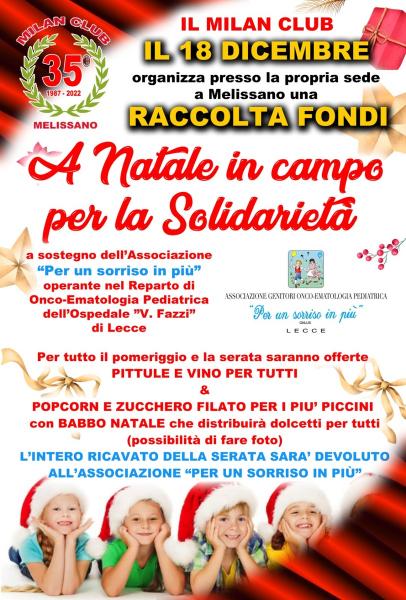 18 DICEMBRE 2022 “A NATALE IN CAMPO PER LA SOLIDARIETA’”
