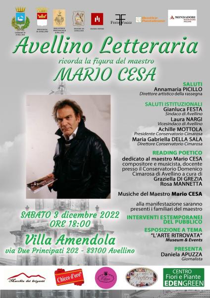 Memorial “Mario Cesa” ad Avellino Letteraria