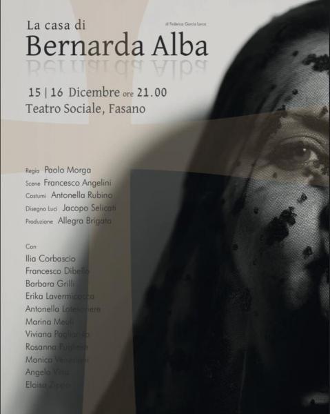LA CASA DI BERNARDA ALBA uno spettacolo della Allegra Brigata