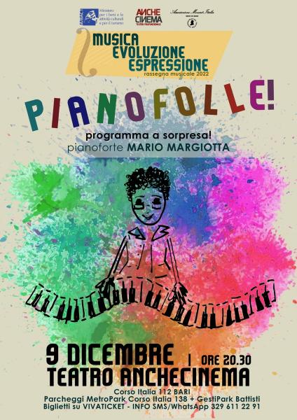 PIANOFOLLE! Mario Margiotta in una nuova ed originalissima formula di spettacolo musicale