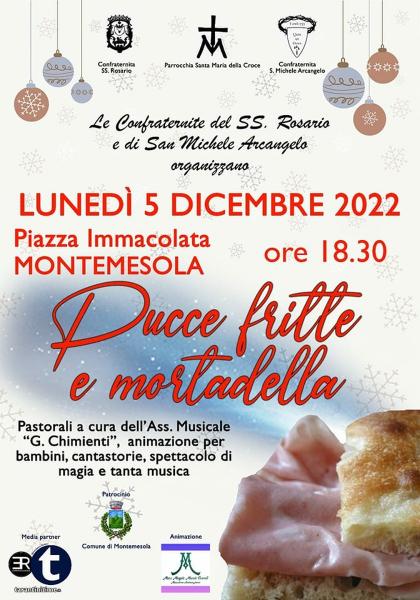 Aspettando il Natale con pucce fritte e mortadella