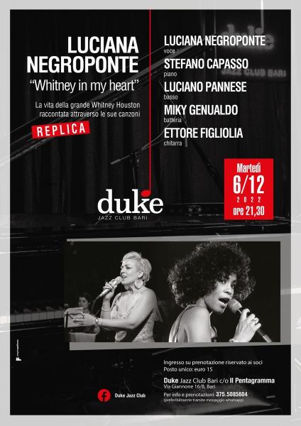 “Luciana Negroponte - Whitney in my heart” - Replica
