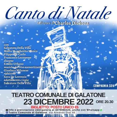 CANTO DI NATALE dall’opera di Charles Dickens