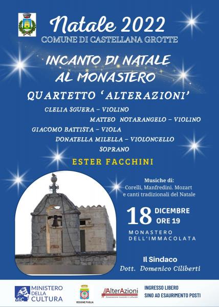 "Incanto di Natale" al Monastero con Alterazioni