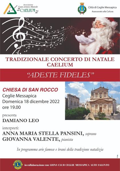 TRADIZIONALE CONCERTO DI NATALE CAELIUM