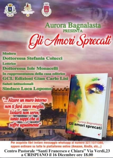 Presentazione libro GLI AMORI SPRECATI