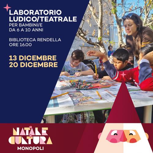 Da martedì 13 dicembre per "Un Natale di cultura" arrivano i laboratori