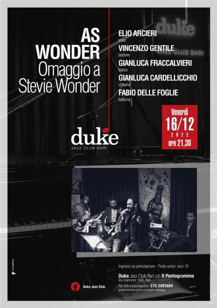 "As Wonder - Omaggio a Stevie Wonder"