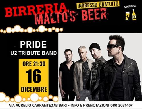 PRIDE - U2 tribute band live al Malto's/BARI