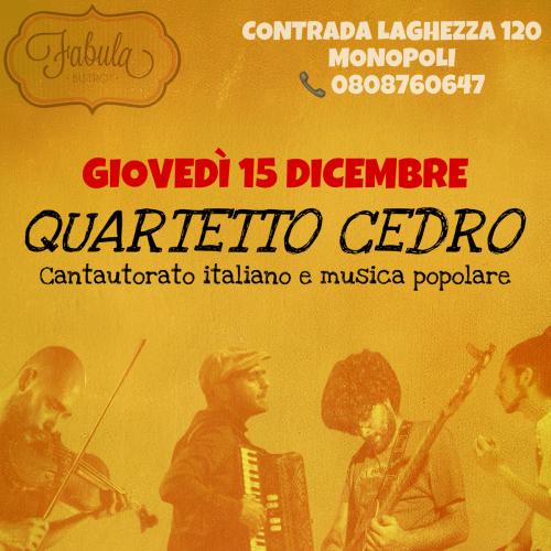 Cantautorato italiano e musica popolare al Fabula Bistrot