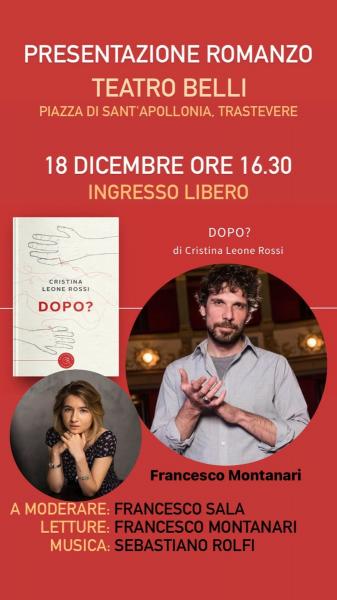 Francesco Montanari legge il romanzo “Dopo?”
