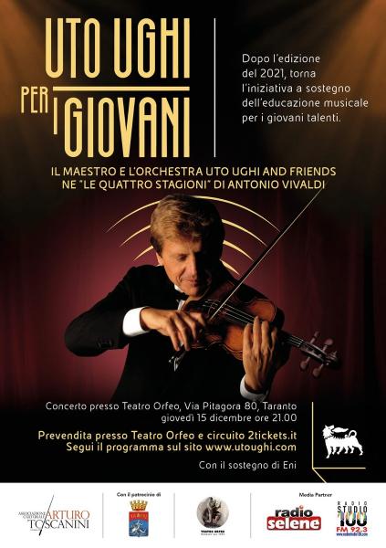 Uto Ughi a Taranto nella lezione-concerto "Le Quattro Stagioni"