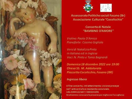 Concerto "Bambino d'amore" nella chiesetta M. S.s. Addolorata