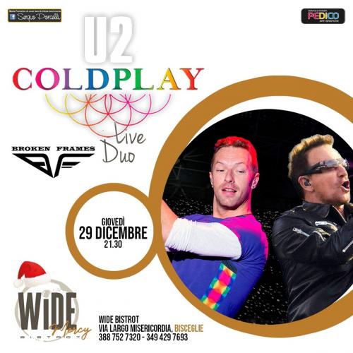 ''U2 & COLDPLAY NIGHT'' Duo live a Bisceglie