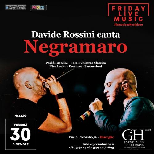 Davide Rossini canta Negramaro live a Bisceglie