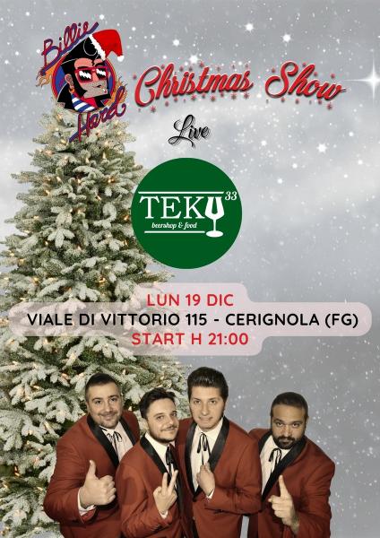 Billie Hard Christmas Show live at Teku 33