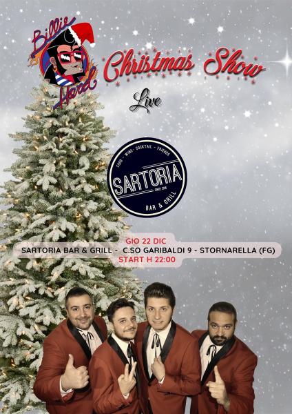 Billie Hard Christmas Show live at Sartoria Bar & Grill