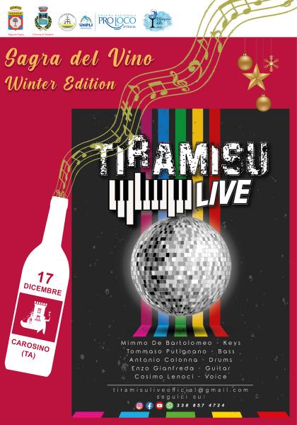 Tiramisu Live band in concerto alla Sagra del Vino winter edition