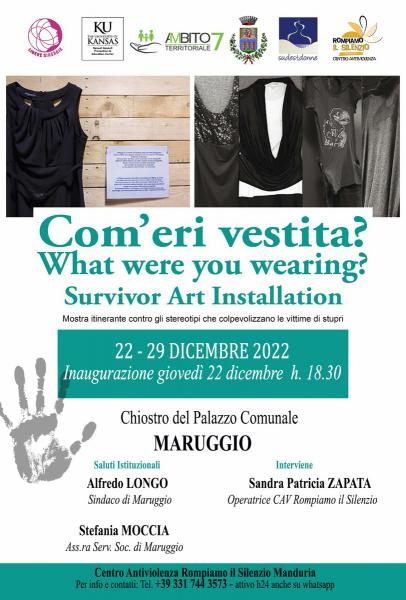 Mostra installazione "Com'eri vestita?"