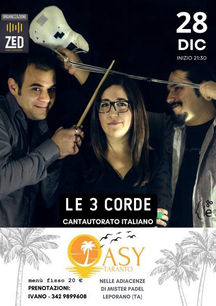 LE 3 CORDE live all'Oasy di Leporano (TA)