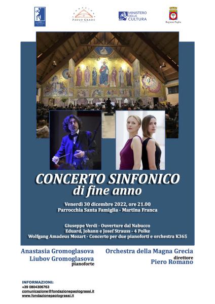 Concerto sinfonico di fine anno con l'Orchestra della Magna Grecia