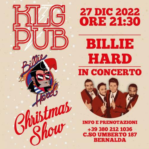 Billie Hard Christmas SHow live at Kilgore Pub