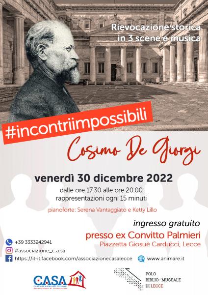 #Incontri impossibili: Cosimo De Giorgi