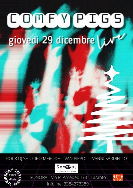 Comfy Pigs Live + Rock Dj Set