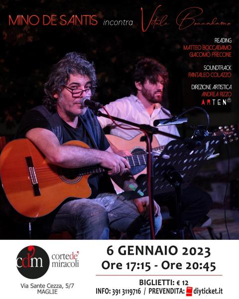 Mino De Santis incontra Vitale Boccadamo - Doppio appuntamento in Teatro