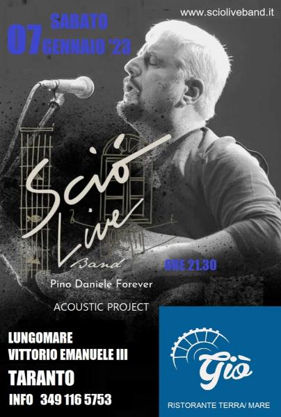 Scio' Live Band Pino Daniele Forever  acoustic project in concerto