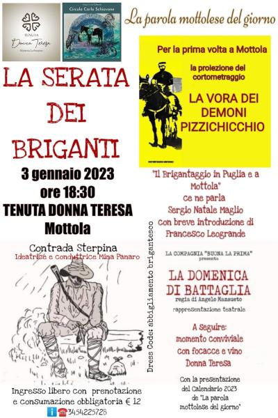 LA SERATA DEI BRIGANTI