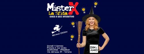 Mister X la sfida - Gioco a quiz interattivo Befana Edition
