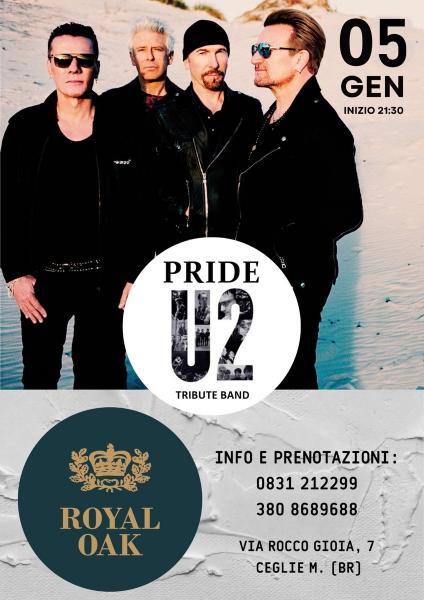 PRIDE - U2 tribute live al Royal Oak di Ceglie M. (BR)