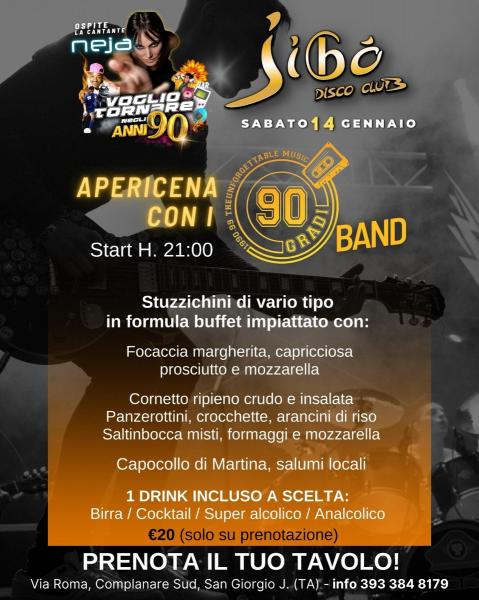 90Gradi open party live at Jibo'