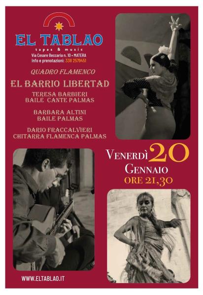 Spettacolo di flamenco live con El Barrio Libertad