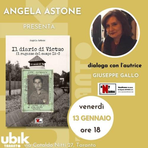 Presentazione del libro "Il Diario di Victuo" di Angela Astone