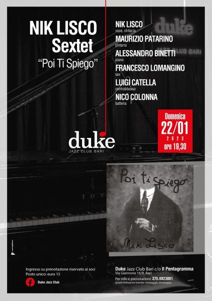 “Nik Lisco Sextet - Poi Ti Spiego”