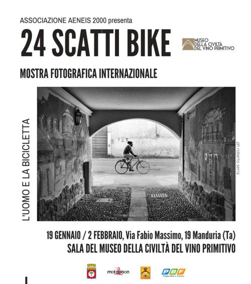 "24 Scatti Bike: L’uomo e la Bicicletta" a Manduria (TA) da giovedì 19 gennaio al 2 febbraio