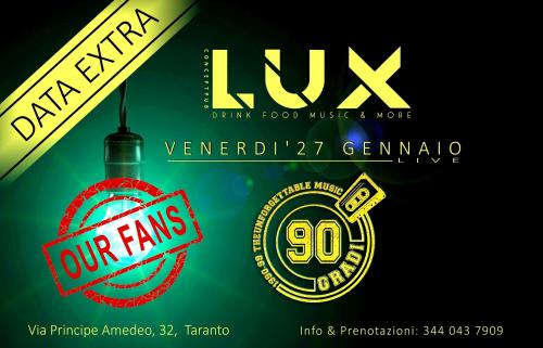 Live extra al Lux concept pub