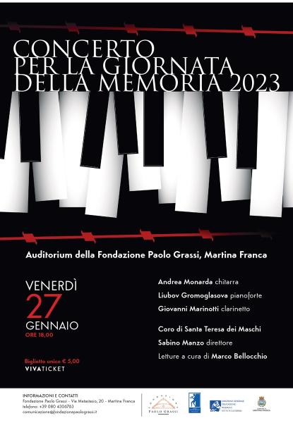 Concerto per la Giornata della Memoria 2023