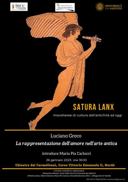 Satura Lanx: Miscellanea di Cultura Dall’antichità a Oggi