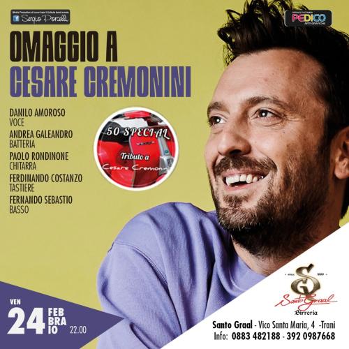 OMAGGIO A CESARE CREMONINI LIVE A TRANI SANTO GRAAL